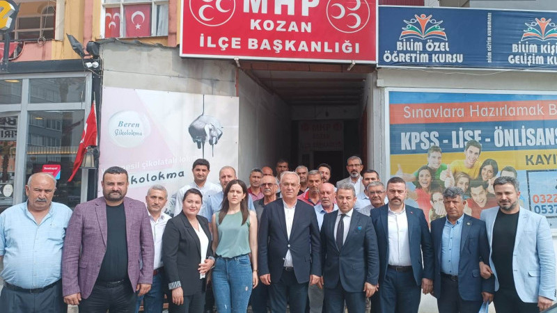 MHP Kozan’da bayrak Şerif Köşeli’de