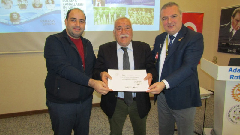 GAZETECİ ŞANIVAR’DAN ROTARY ÜYELERİNE SPOR-OLİMPİZM VE MEDYA KONFERANSI