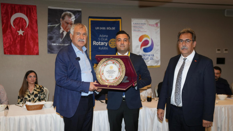 Karalar’a, 5 Ocak Adana Rotary Kulübü’nden ödül