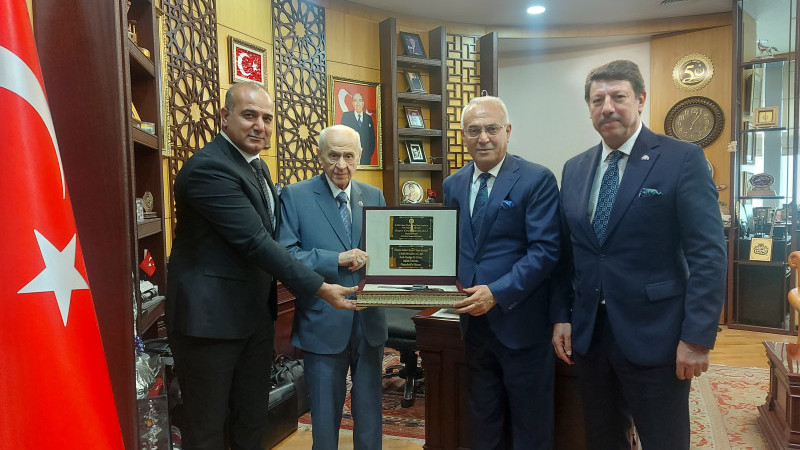 MHP Adana’dan Bahçeli’ye ziyaret…