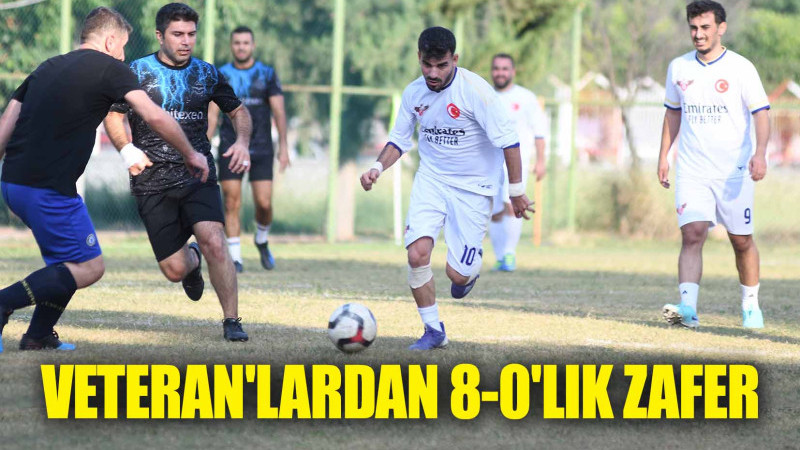 VETERANLAR'DAN 8-0'LIK ZAFER