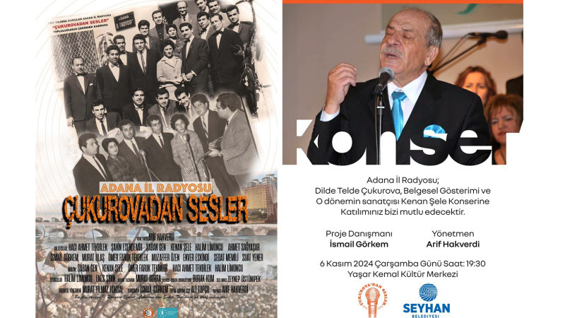 ADANA RADYOEVİ BELGESELİ, MUHTEŞEM BİR KONSERLE GÖRÜCÜYE ÇIKIYOR