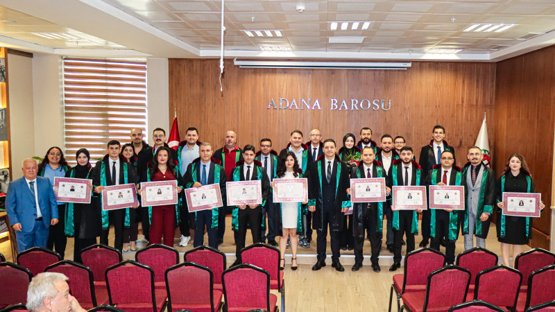 ADANA BAROSU’NDA RUHSAT TÖRENİ HEYECANI YAŞANDI