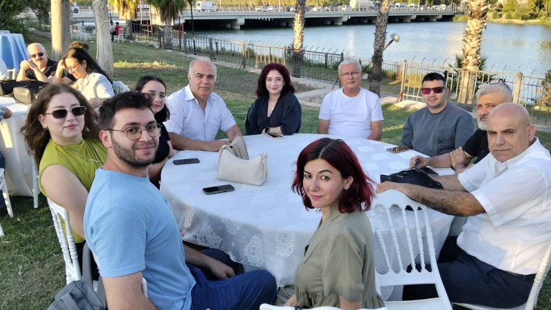 Çukurova Gazeteciler Cemiyeti üyeleri Sosyal Tesiste bir araya geldi