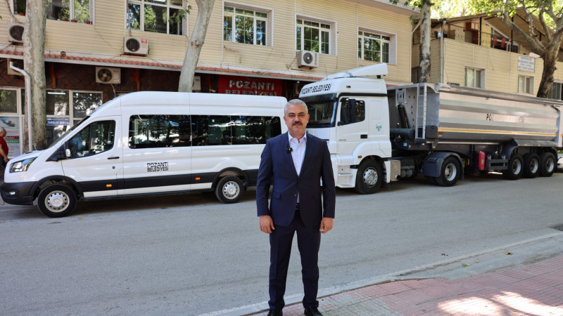 POZANTI BELEDİYESİ'NİN ARAÇ FİLOSU GÜÇLENİYOR