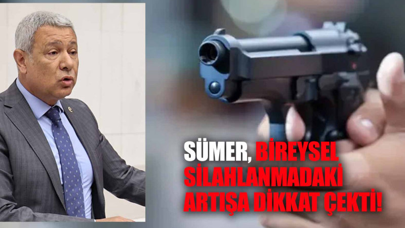 SÜMER, BİREYSEL SİLAHLANMADAKİ ARTIŞA DİKKAT ÇEKTİ!