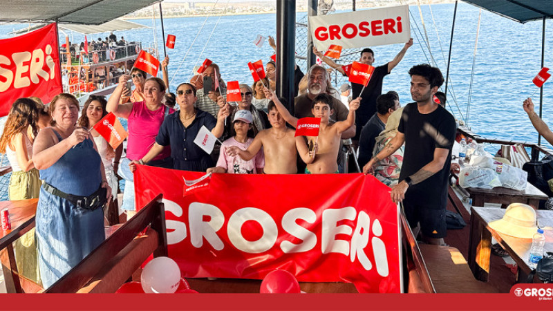 GROSERİ’DEN MÜŞTERİLERİNE UNUTULMAZ TEKNE DURU