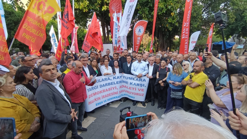 CHP KARARINA KARŞI ADANA'DA ORTAK AÇIKLAMA